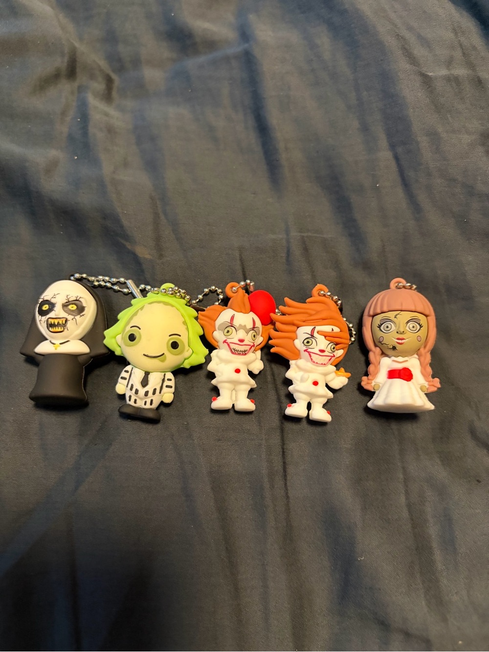 Lot Of 5  Horror Keychain Clip